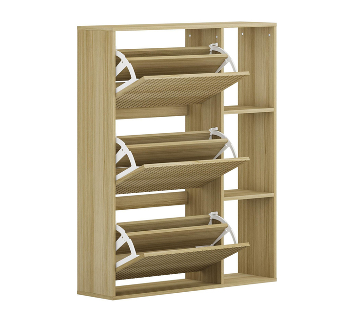 Mira Shelf Natural Shoe Cabinet Shoe Cabinets - Main Image
