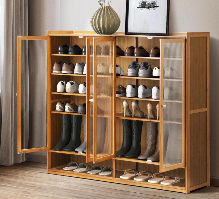 Newington Door Brown Shoe Cabinet Shoe Cabinets - Main Image