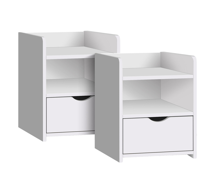 Api Ronjo Set of 2 Ronjo White Bedside Tables | Bedside Tables