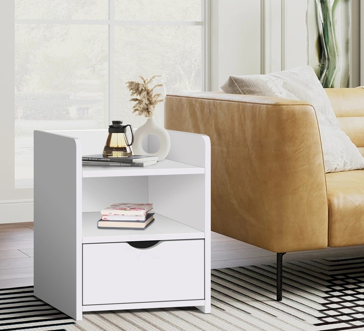 Api Ronjo Set of 2 Ronjo White Bedside Tables | Bedside Tables