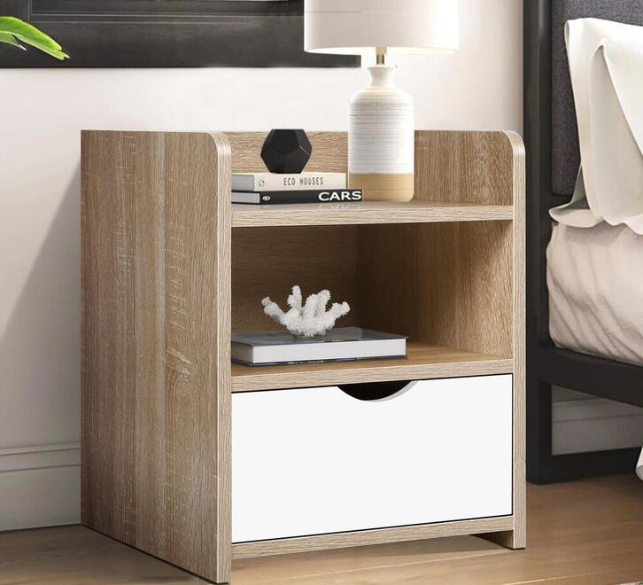 Api Ronjo Set of 2 Ronjo Wood & White Bedside Table | Bedside Tables