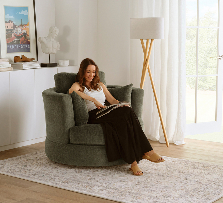 Valentini Armchair - Stylish Mason Charcoal Design