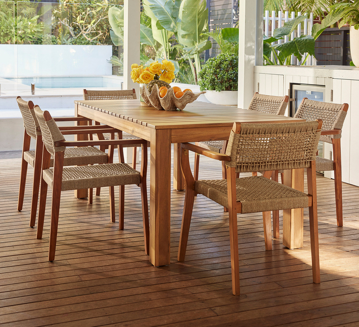 Bermuda Outdoor 6 Seater Dining Table | Outdoor Tables & Chairs