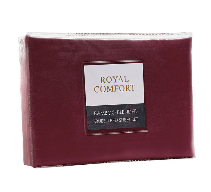 Royal Comfort 1500TC Cotton Rich Double Sheet Set