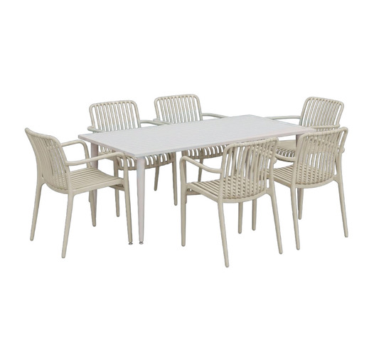 CAPELLA DINING SET 7 PIECE WITH SOLARO CHAIR