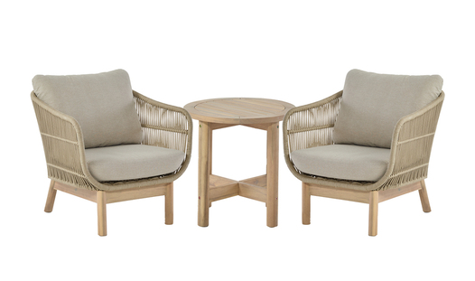 NOOSA 3 PIECE OUTDOOR CHAT SET