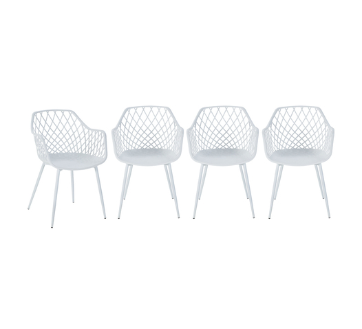 RHODES CARVER 1-SEATER CHAIR SET OF 4