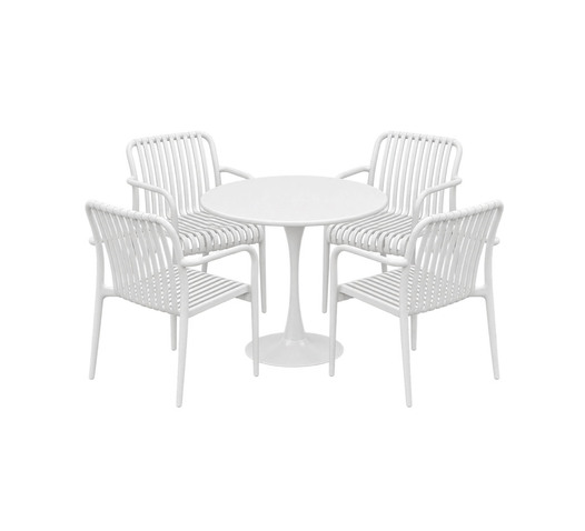 SOLARO DINING SET 5 PIECE WTH SOLARO CHAIR