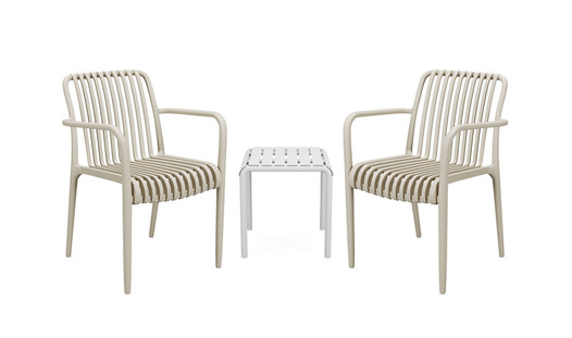 SOLARO 3 PIECE PATIO SET WITH SOLARO CHAIR